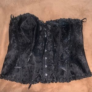 Plus size boned corset